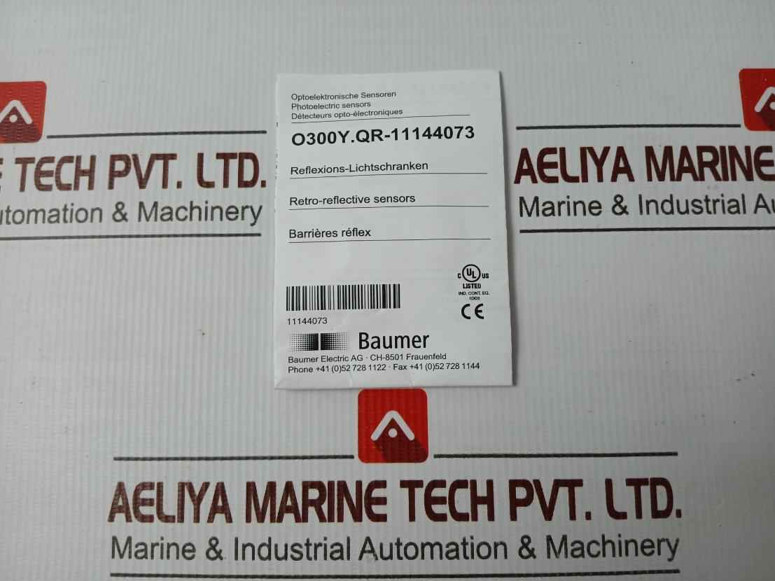 Baumer O300Y.Qr-11144073 Photoelectric Sensor