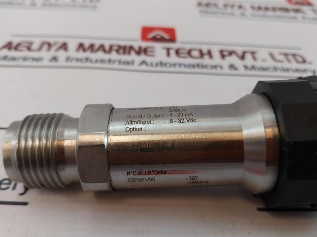 Baumer Pbsn Pressure Sensor 4-20 Ma 8-32 Vdc