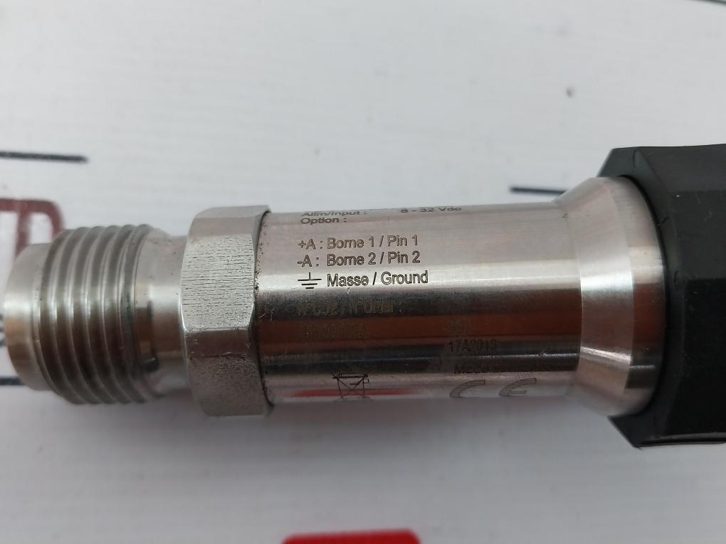 Baumer Pbsn Pressure Sensor 4-20 Ma 8-32 Vdc