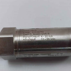 Baumer Y913 Pressure Transmitter 4-20 Ma 11-28 Vdc 0+400 Bar R