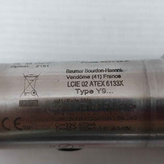 Baumer Y913 Pressure Transmitter 4-20 Ma 11-28 Vdc 0+400 Bar R