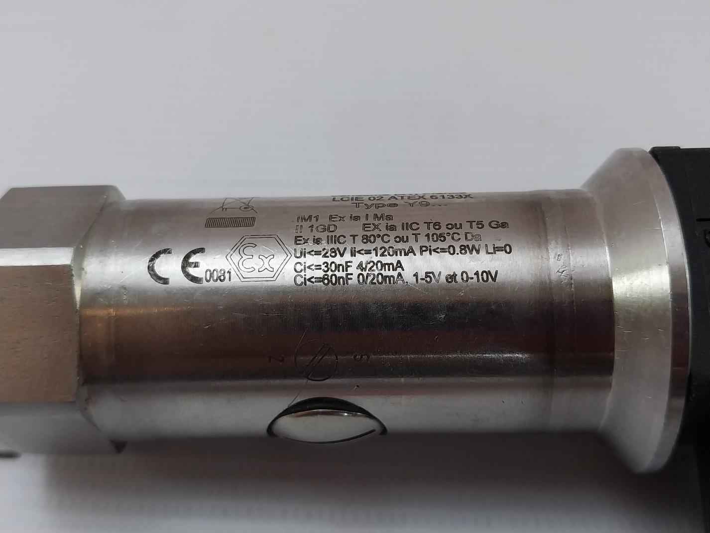Baumer Y913 Pressure Transmitter 4-20 Ma 11-28 Vdc 0+400 Bar R