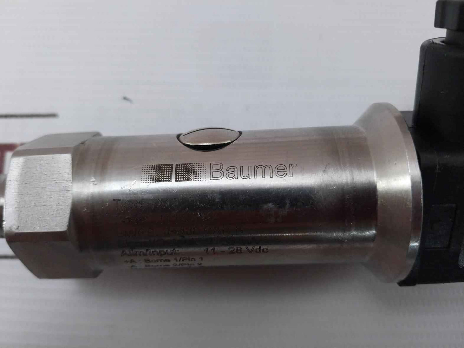 Baumer Y913 Pressure Transmitter 4-20 Ma 11-28 Vdc 0+400 Bar R