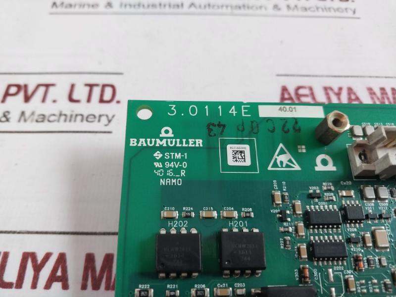 Baumuller 3.0114E Printed Circuit Board Card 94V-0 Stm-1