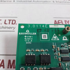 Baumuller 3.0114E Printed Circuit Board Card 94V-0 Stm-1