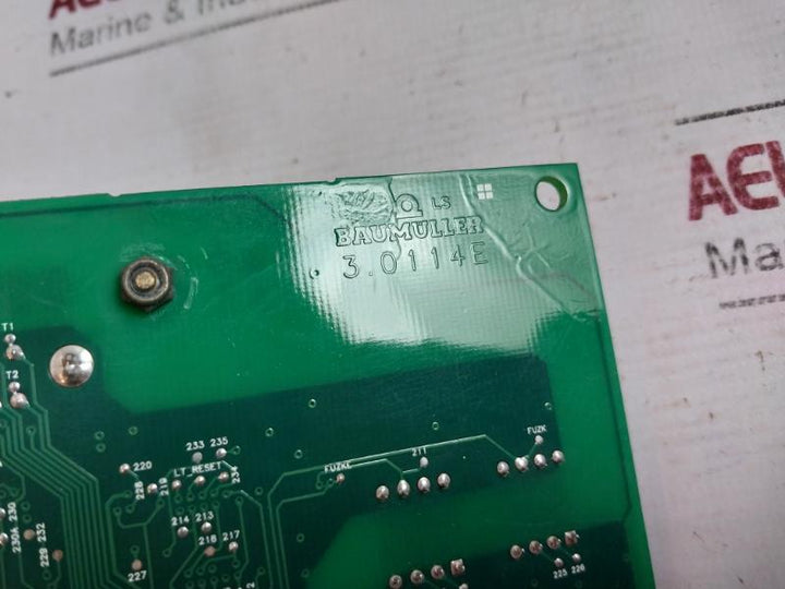 Baumuller 3.0114E Printed Circuit Board Card 94V-0 Stm-1