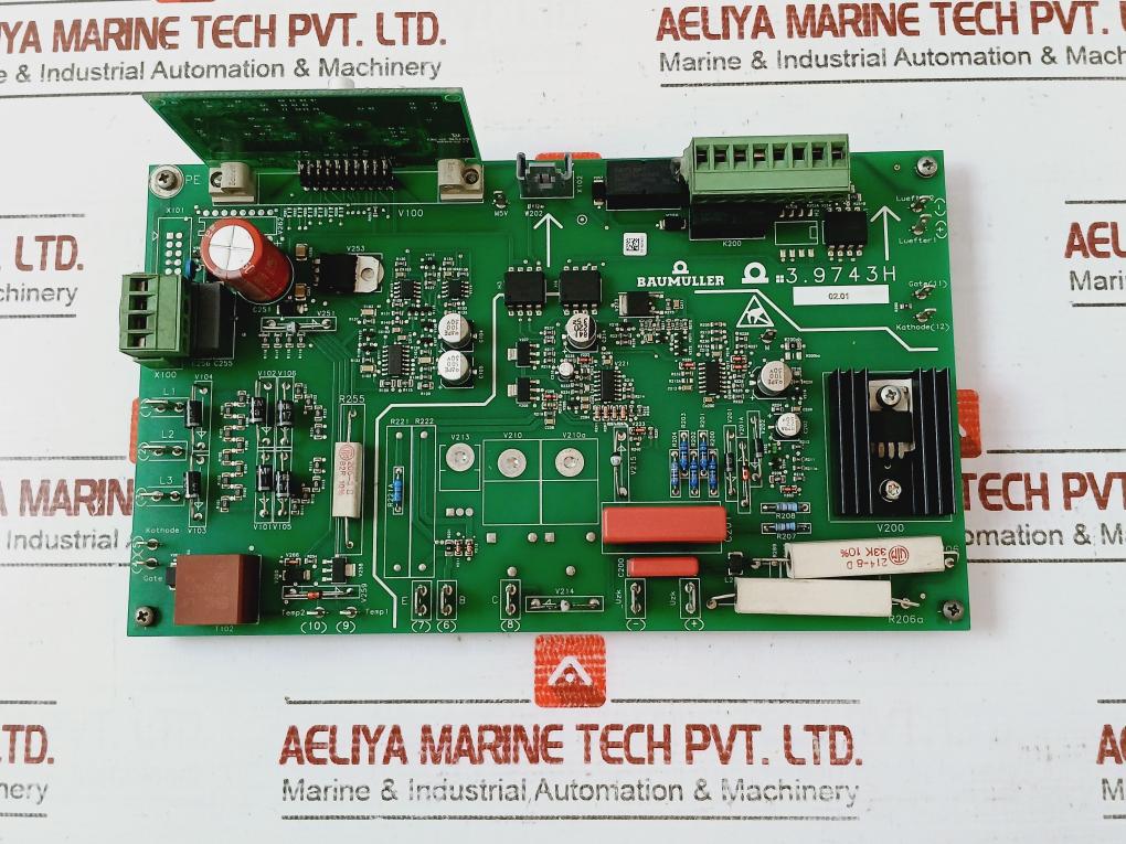 Baumuller 3.9743H Printed Circuit Board 94V-0 Cbe-02 3.9227E