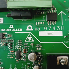 Baumuller 3.9743H Printed Circuit Board 94V-0 Cbe-02 3.9227E