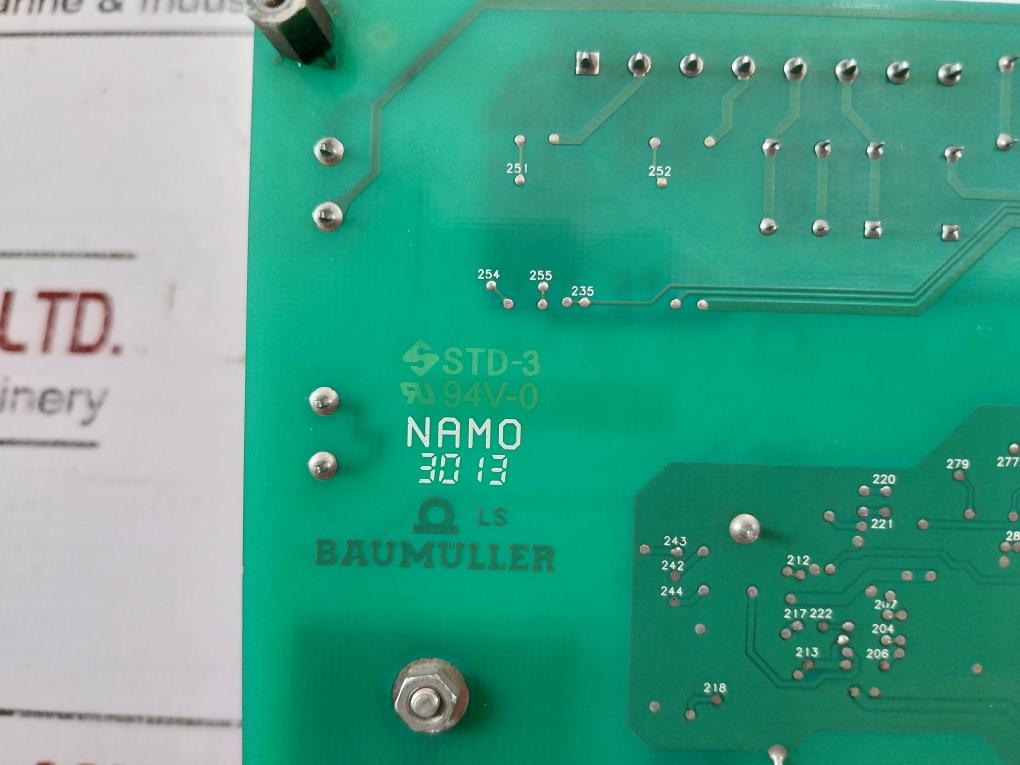 Baumuller 3.9743h Printed Circuit Board Std-3 3.9227e