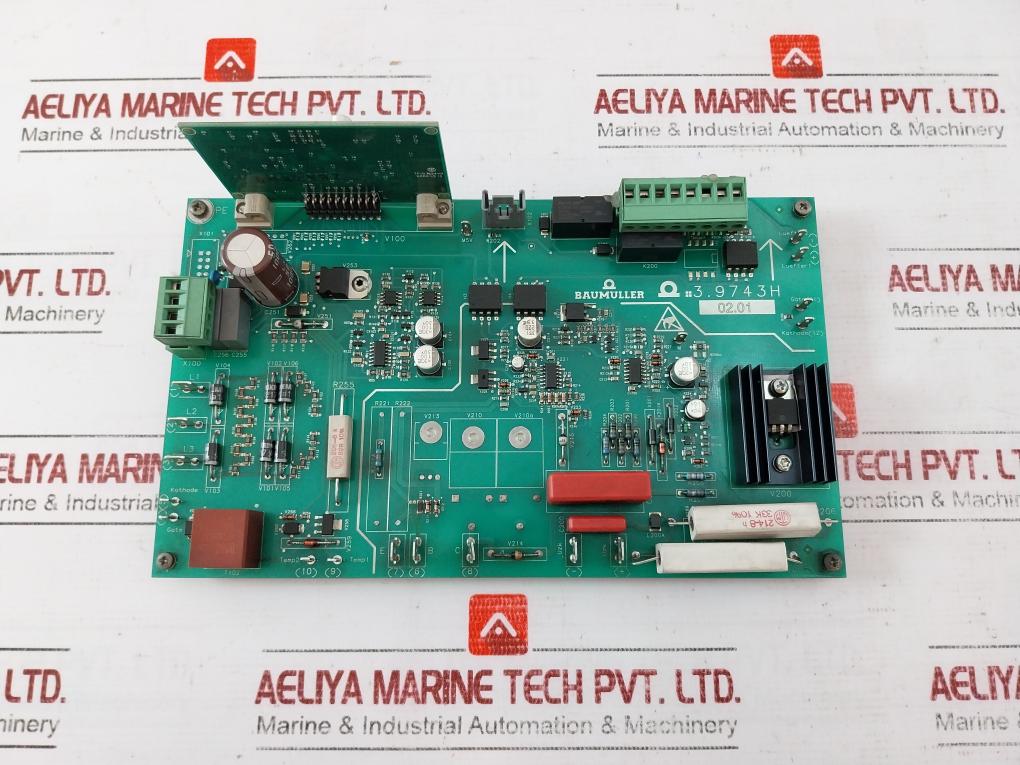 Baumuller 3.9743h Printed Circuit Board Std-3 3.9227e