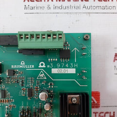 Baumuller 3.9743h Printed Circuit Board Std-3 3.9227e