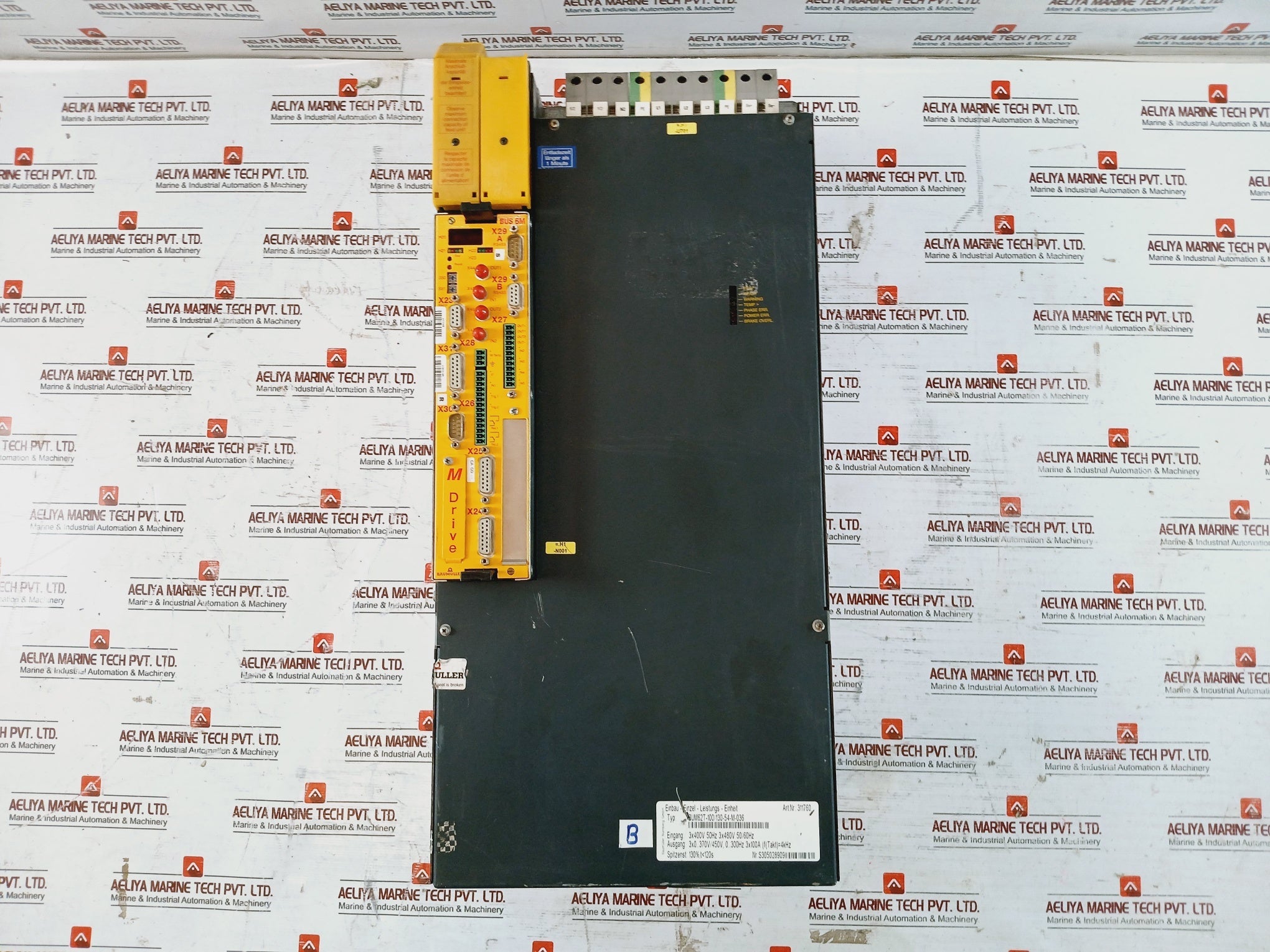Baumuller Bum62T-100/130-54-m-036 Built-in Single Power Unit W/ M-drive