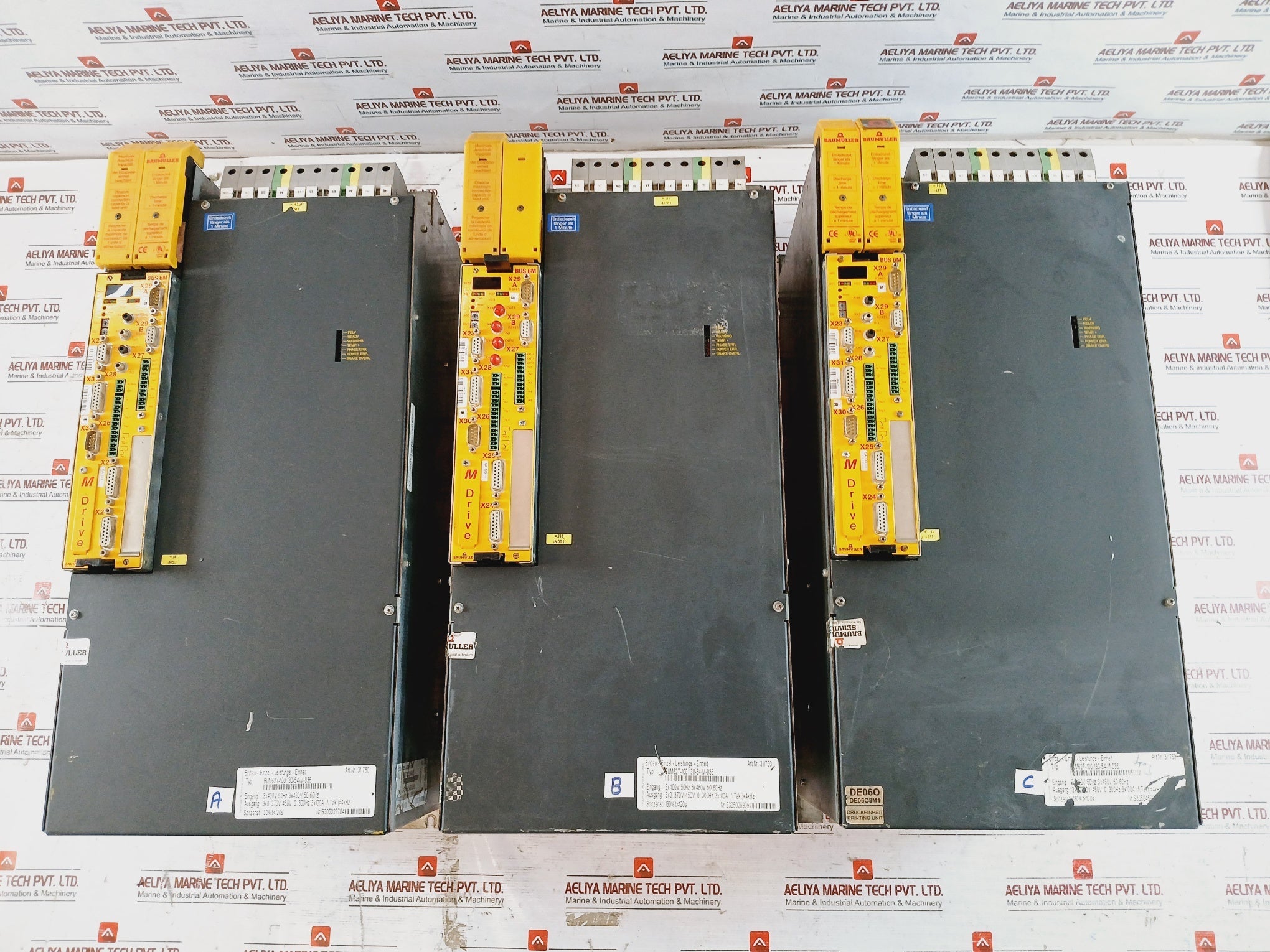 Baumuller Bum62T-100/130-54-m-036 Built-in Single Power Unit W/ M-drive