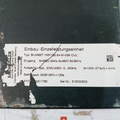 Baumuller Bum62T-100/130-54-m-039 Cul Servo Drive Controller 125/200 A