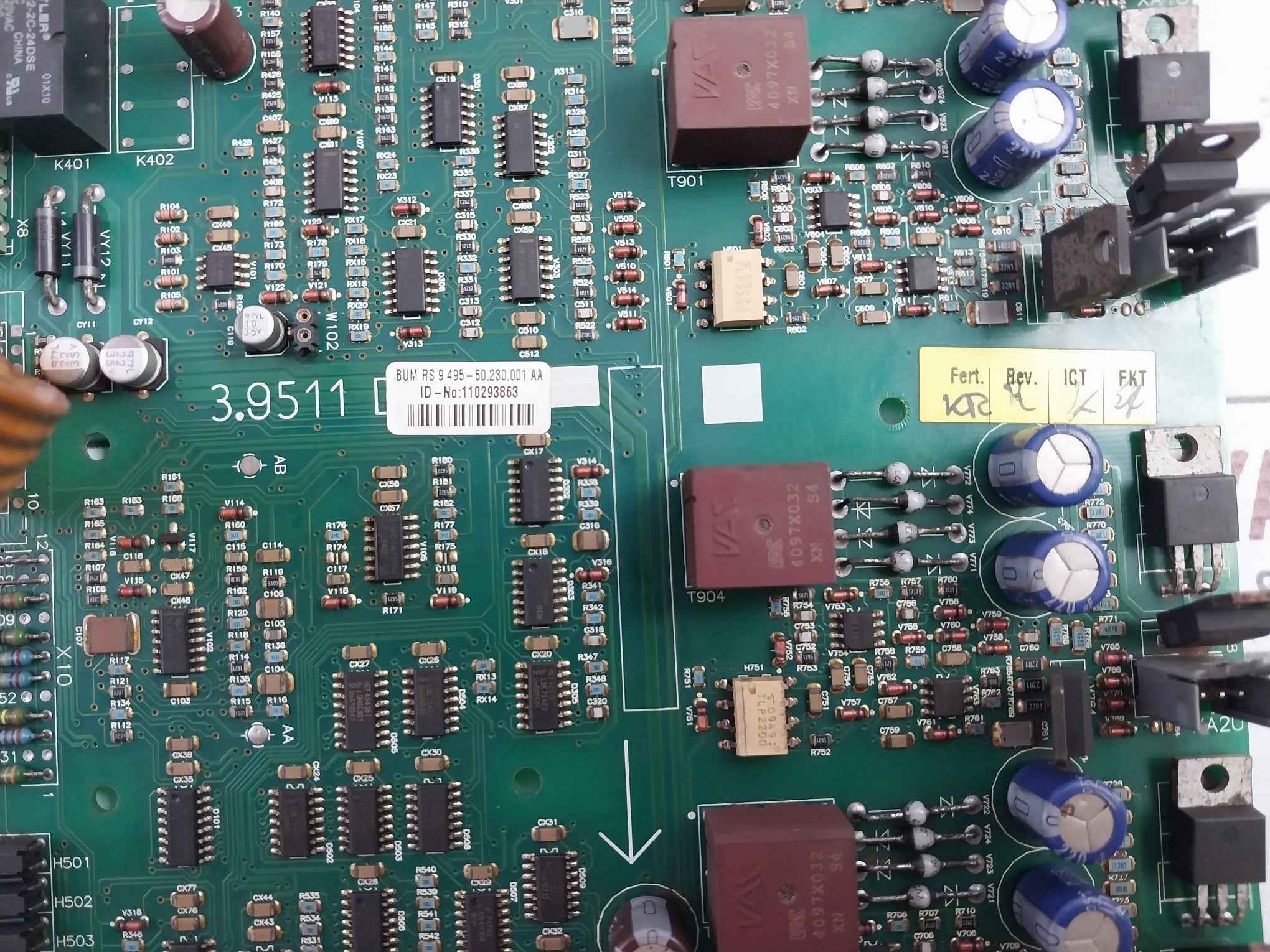 Baumuller Nurnberg 3.9511D Printed Circuit Board Ucdl12