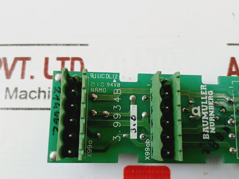 Baumuller Nurnberg 3.9934B Printed Circuit Board Uc Dc 12 94V0