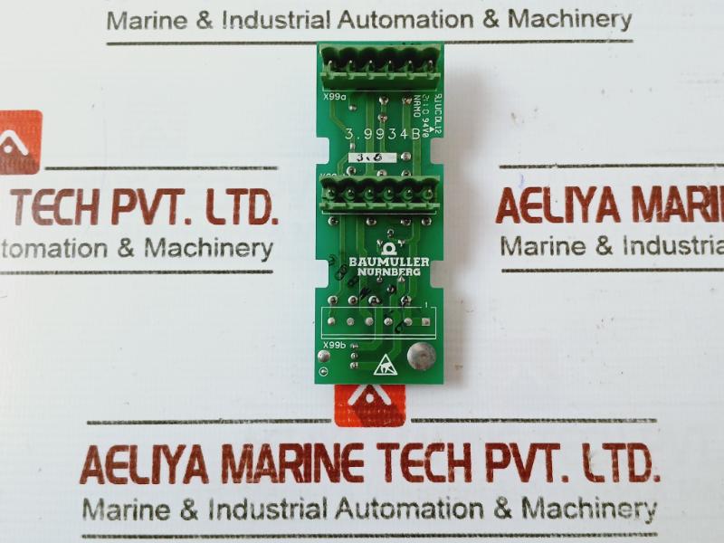 Baumuller Nurnberg 3.9934B Printed Circuit Board Uc Dc 12 94V0