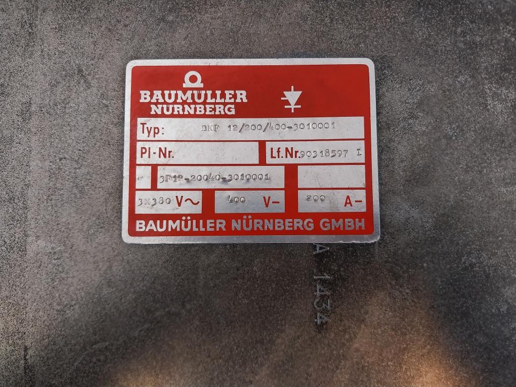 Baumuller Nurnberg Bkf 12/200/400-3010001 DC Drive