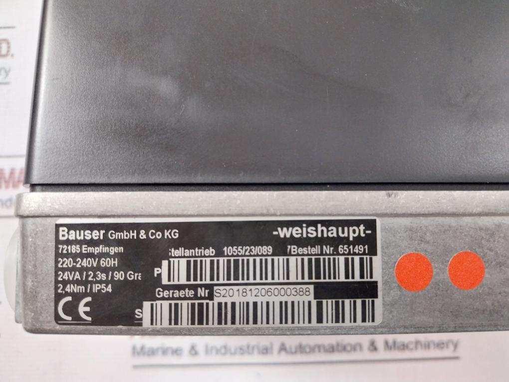 Bauser 1055/23 Servo Motor 220-240V