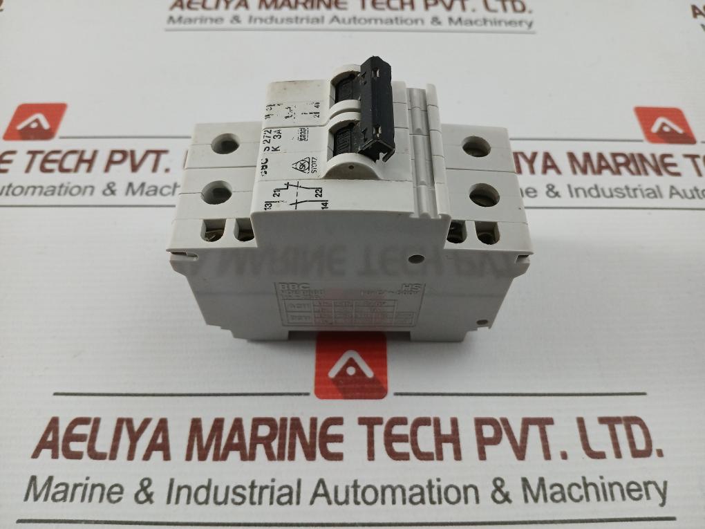 Bbc-500V-Stotz-2-Pole-Miniature-Circuit-Breaker-S-272-K-3A-210289-6