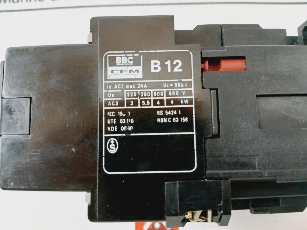 Bbc B12-30-22 Auxiliary Power Contactor 660V