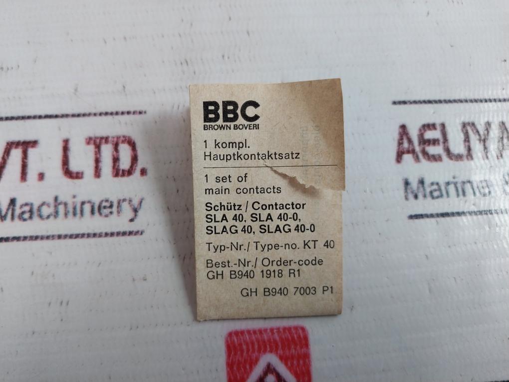 BBC Brown Boveri SLA40 Switching Piece Set KT40