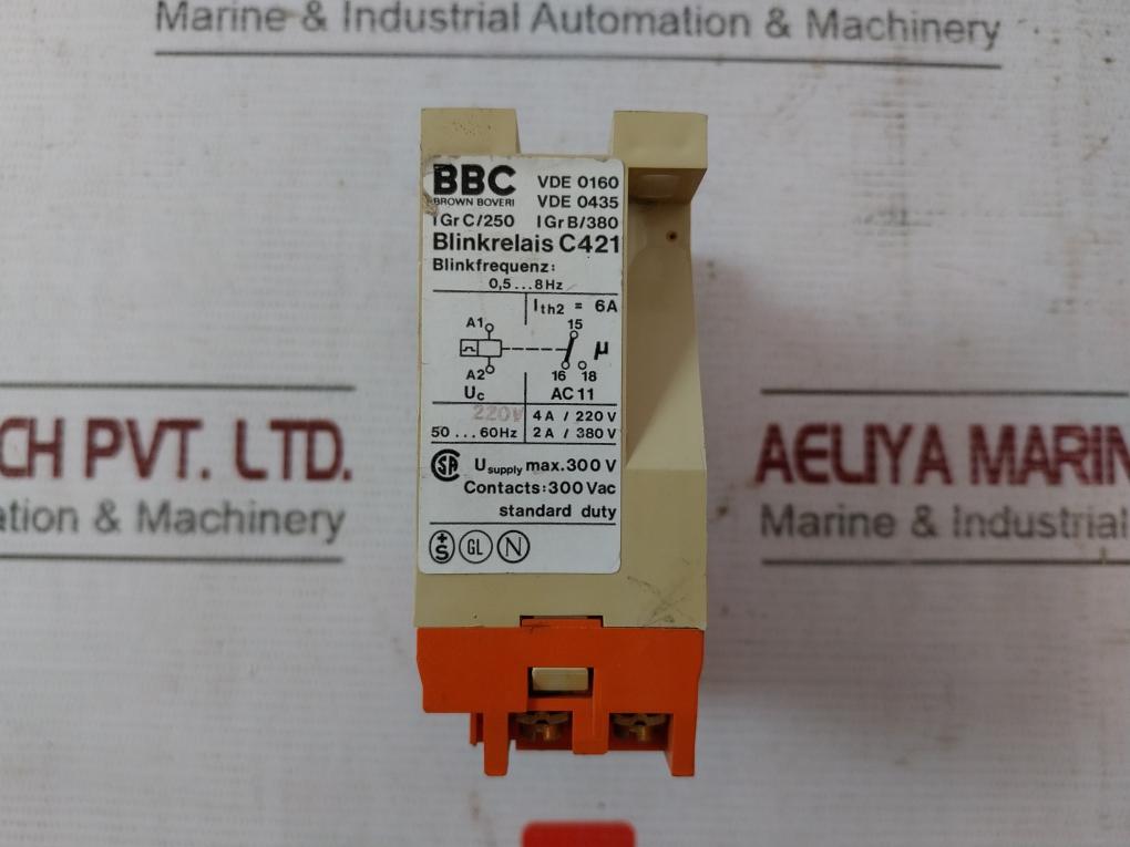 Bbc C421 Blink Relay 4A/220V 50-60Hz 300Vac
