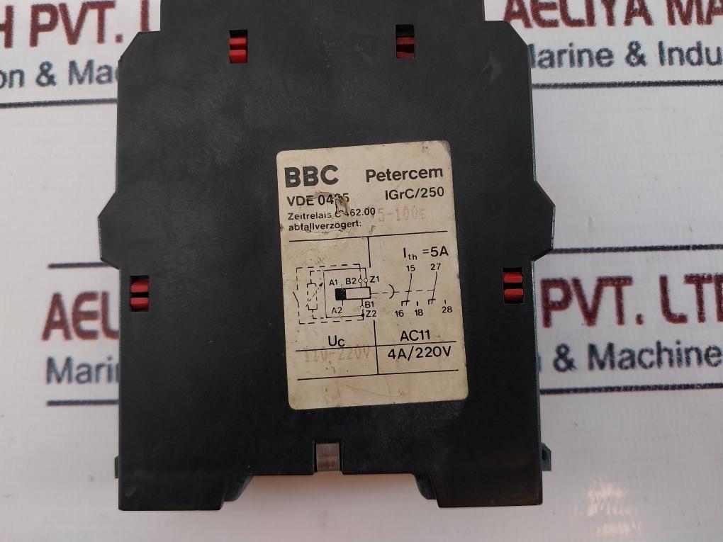 Bbc C 462.00 Off-delay Time Relay 5-100 S