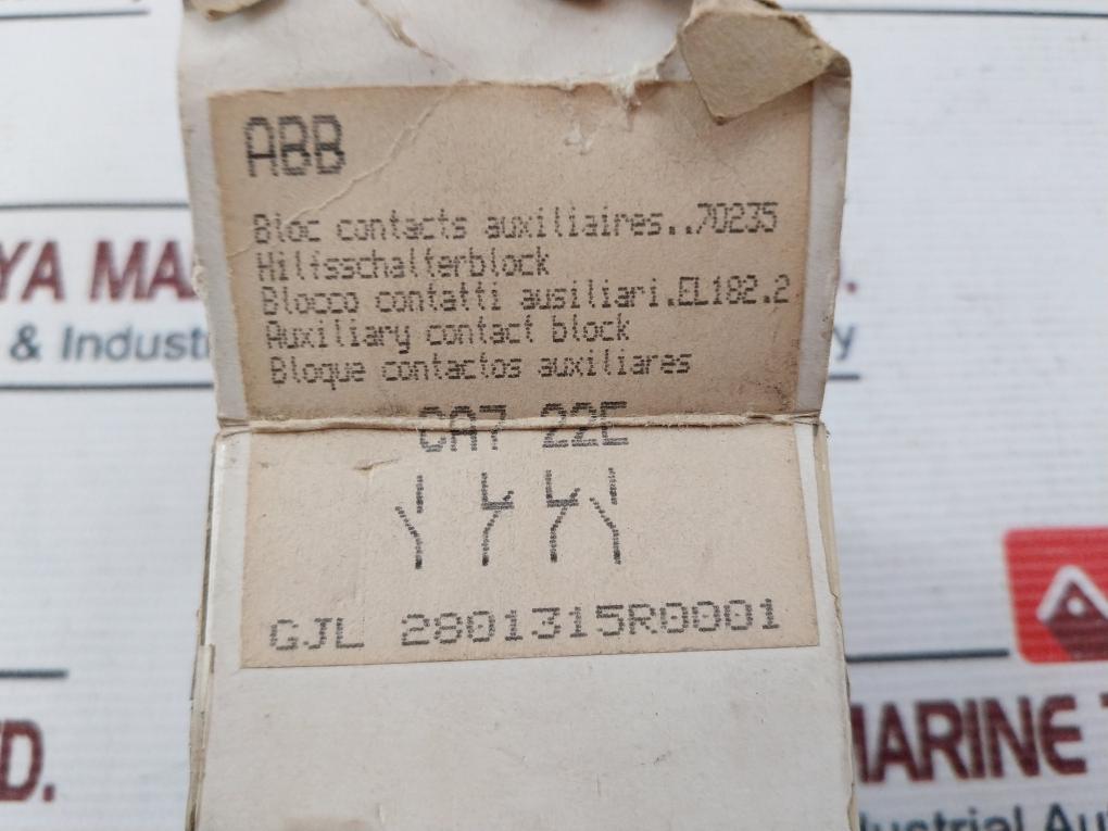 Bbc Ca7-22E Auxiliary Contact Block 660V~