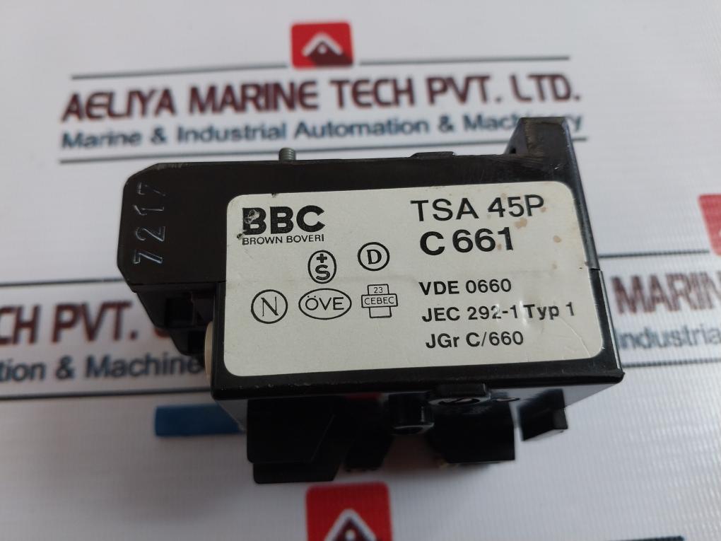 Bbc Tsa 45P C 661 Thermal Overload Relay Jgr C/660