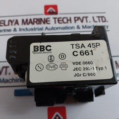 Bbc Tsa 45P C 661 Thermal Overload Relay Jgr C/660
