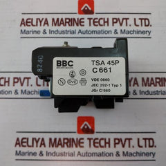 Bbc Tsa 45P C661 Vde 0660 Thermal Overload Relay