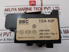 Bbc Tsa 45P Thermal Overload Relay 27-45A Used