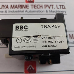 Bbc Tsa 45P Thermal Overload Relay Used
