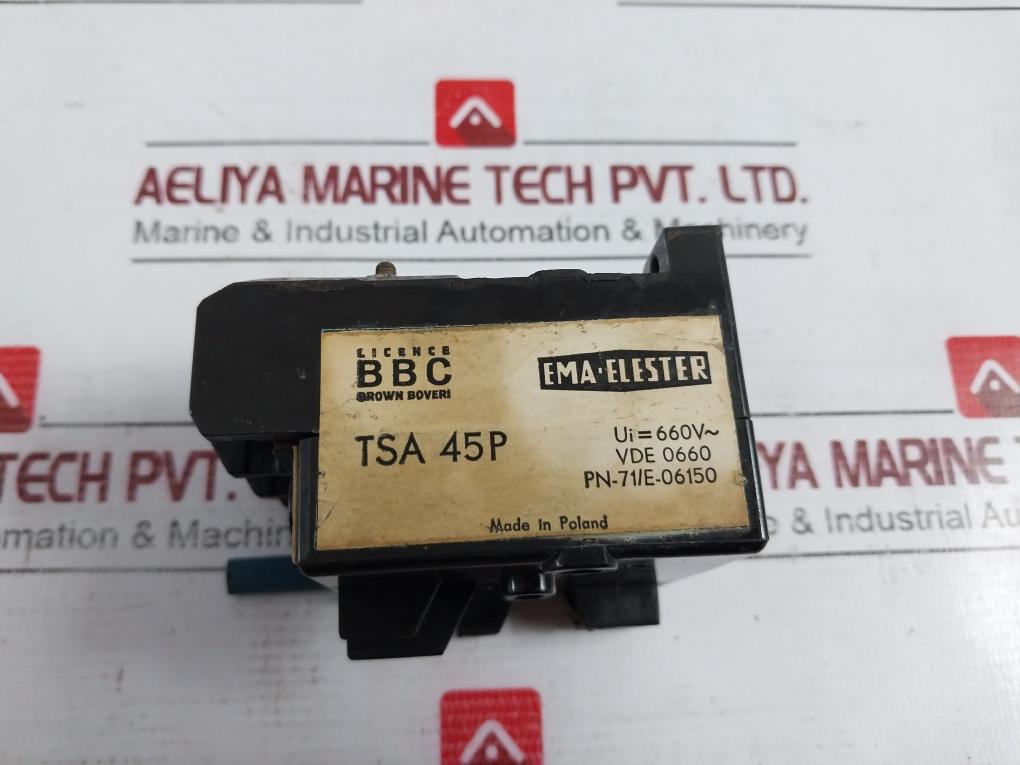 Bbc Tsa 45P Thermal Overload Relay 660V Pn-71/E-06150 Vde 0660 Ac11 25A