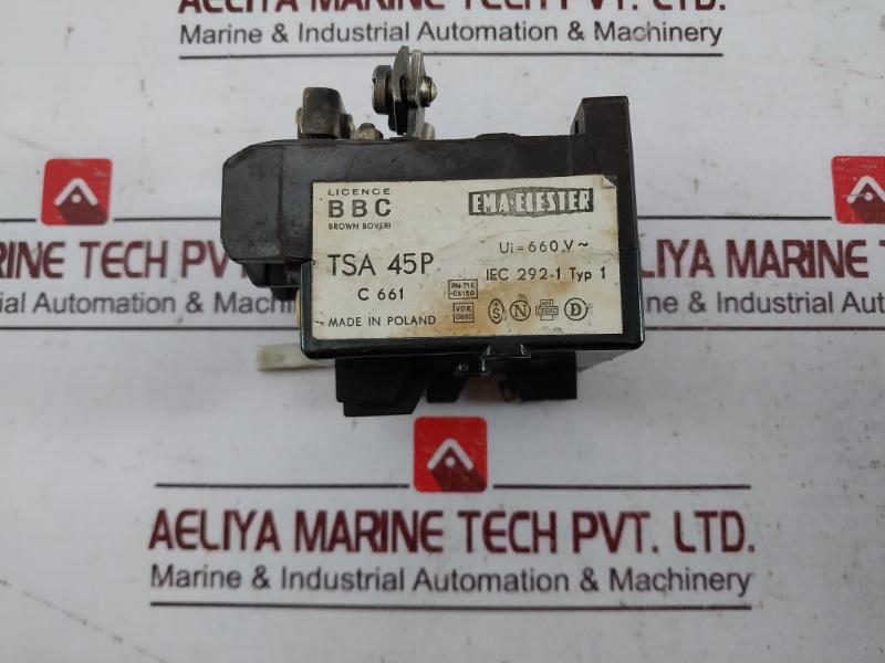 Bbc Tsa 45P Thermal Overload Relay Pn-71E-06150 Iec 292-1 660V Vde 0660