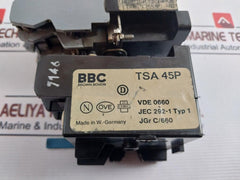 Bbc Tsa 45p Thermal Overload Relay Jgr C/660 Vde 0660