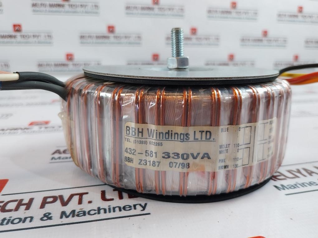 BBH Windings 432-581 Transformer 18V 330VA