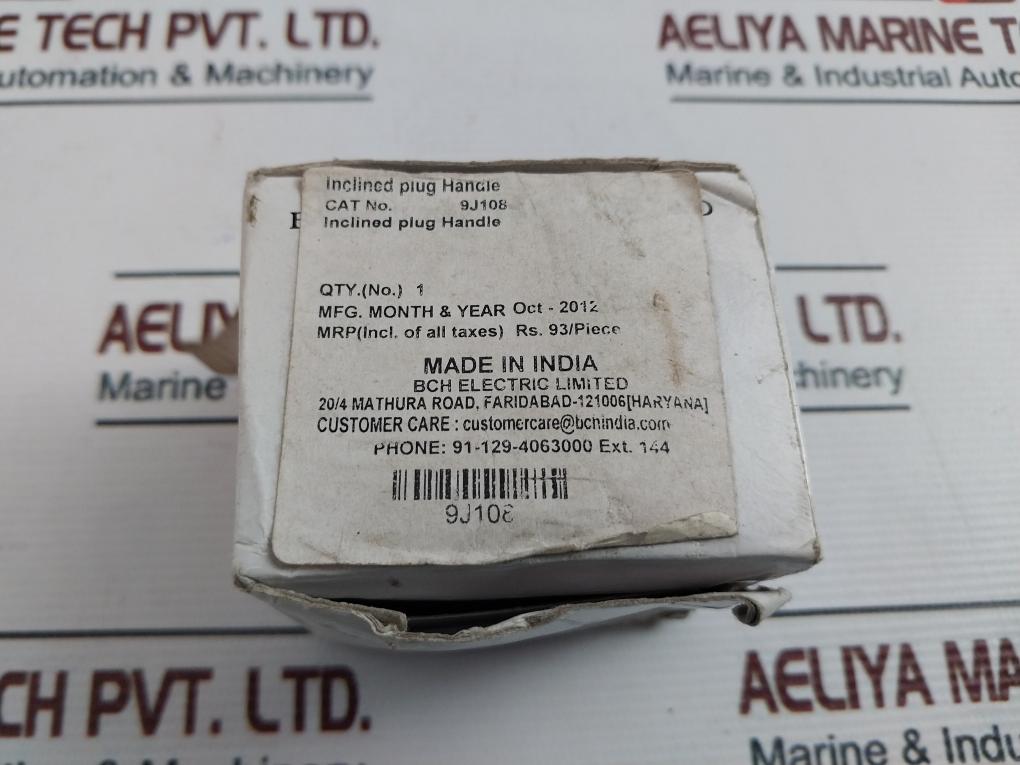 Bch Electric 9J108 Inclined Plug Handle