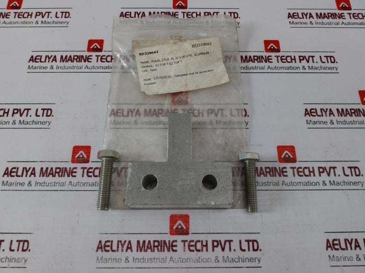 Bd339642 Stop Plate, Aluminum, 30x90x95