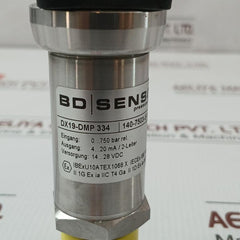 Bd Sensors Pressure Transmitter Input 0…750 Bar 14…28 Vdc Part No: Dx19-dmp 334