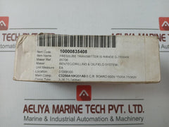Bd Sensors Pressure Transmitter Input 0…750 Bar 14…28 Vdc Part No: Dx19-dmp 334