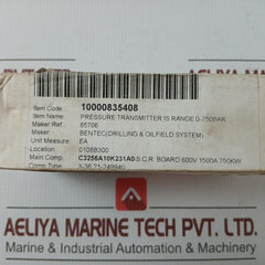 Bd Sensors Pressure Transmitter Input 0…750 Bar 14…28 Vdc Part No: Dx19-dmp 334