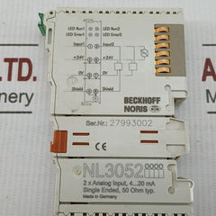 Beckhoff Analog Input Module 24 Vdc Nl3052