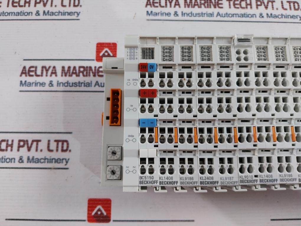 Beckhoff Bc5150 Canopen Bus Terminal Controller W/ Kl1408/ Kl9186/ Kl2408 Module