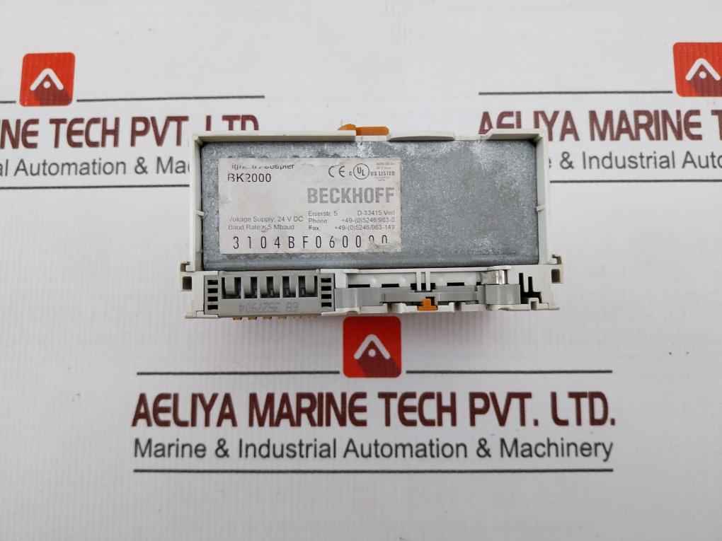 Beckhoff Bk2000 Lightbus Coupler 24 Vdc Awg 28-14
