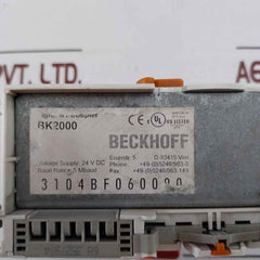 Beckhoff Bk2000 Lightbus Coupler 24 Vdc Awg 28-14