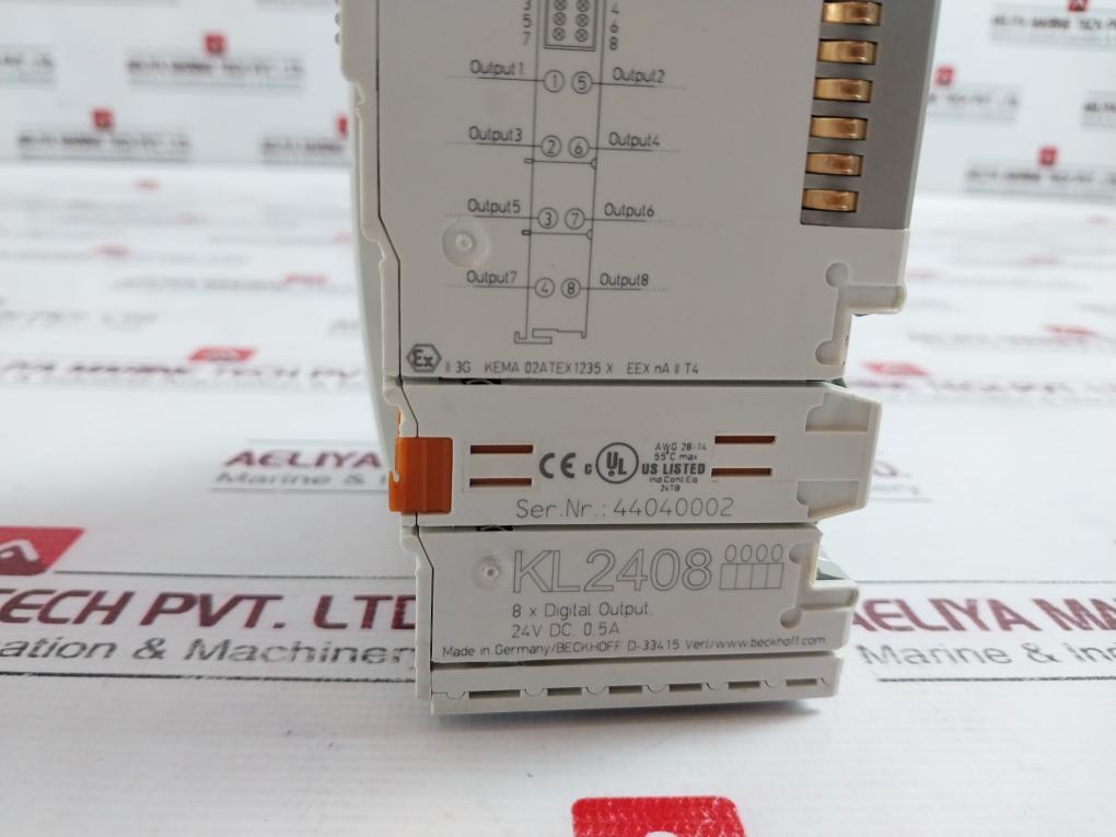 Beckhoff Bk3120 Profibus Coupler, 24V Dc, 8X Digital Output 2004Ba050000