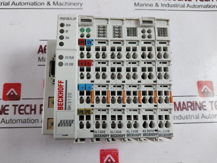 Beckhoff Bk3120 Profibus Coupler, 24V Dc, 8X Digital Output 2004Ba050000