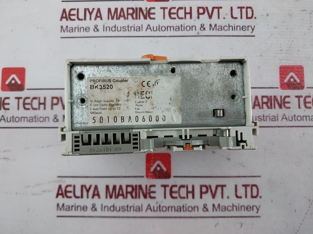 Beckhoff Bk3520 Profibus Economy Plus Bus Coupler 24Vdc 5010Ba06000 Awg 28-14
